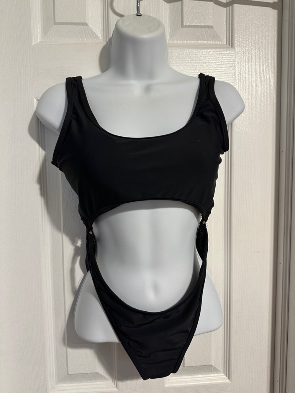 Black Cutout One-Piece Swimsuit